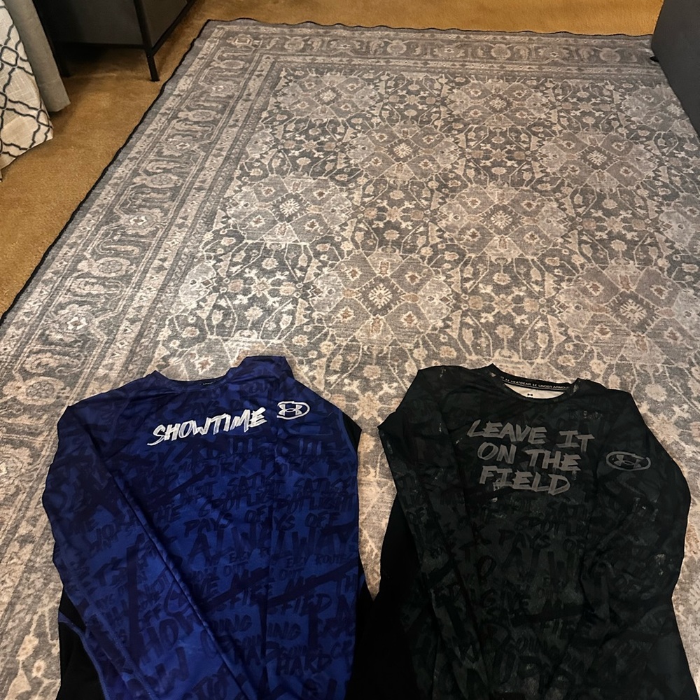 Under Armour Kids Showtime and Field Long Sleeve Tees